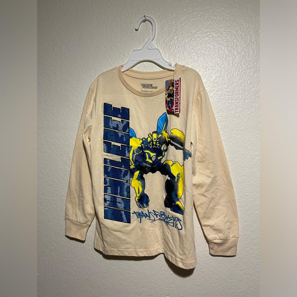 Hasbro Transformers Cream Long Sleeve Shirt